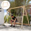 Support de balançoire de porche, structure robuste, support de chaise suspendue seulement, capacité de charge de 350 kg, pour jardin, terrasse, pelouse, aire de jeux
