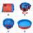 Plastic Round Pet Pool 11'' H x W x 63'' L-56081530-56081529