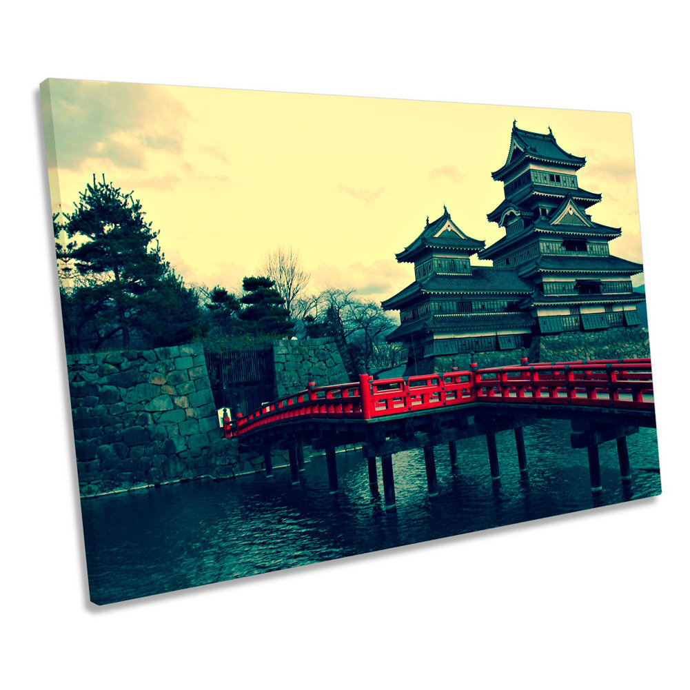 Matsumoto Castle Japan Asia - Wrapped Canvas Art Prints