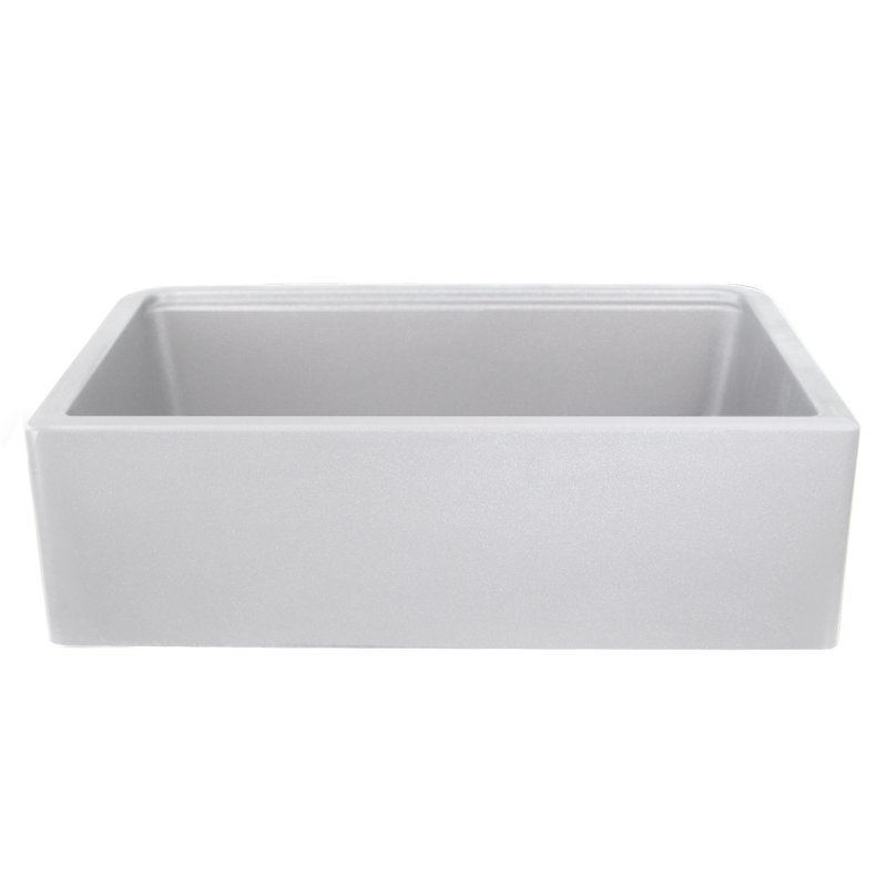 Farmhouse Apron 32.75'' L Single Basin Kitchen Sink, Gray