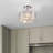 12" Chrome 2-Light Semi-Flush Mount Ceiling Light with K9 Crystal Shade, Modern Luxury Indoor Fixture