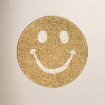 Smiley Kids Smiling Shag Area Rug