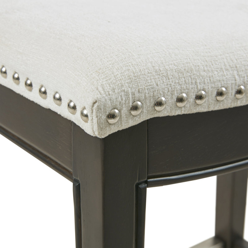 Tabouret de comptoir, 2, Polyester crème
