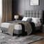 Size Modern Upholstered Bed Frame with Adjustable Square Tufted Headboard-93363909-99170188