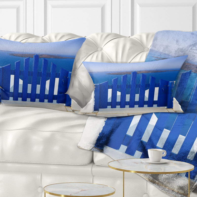 Coussin lombaire santorini abstract view to