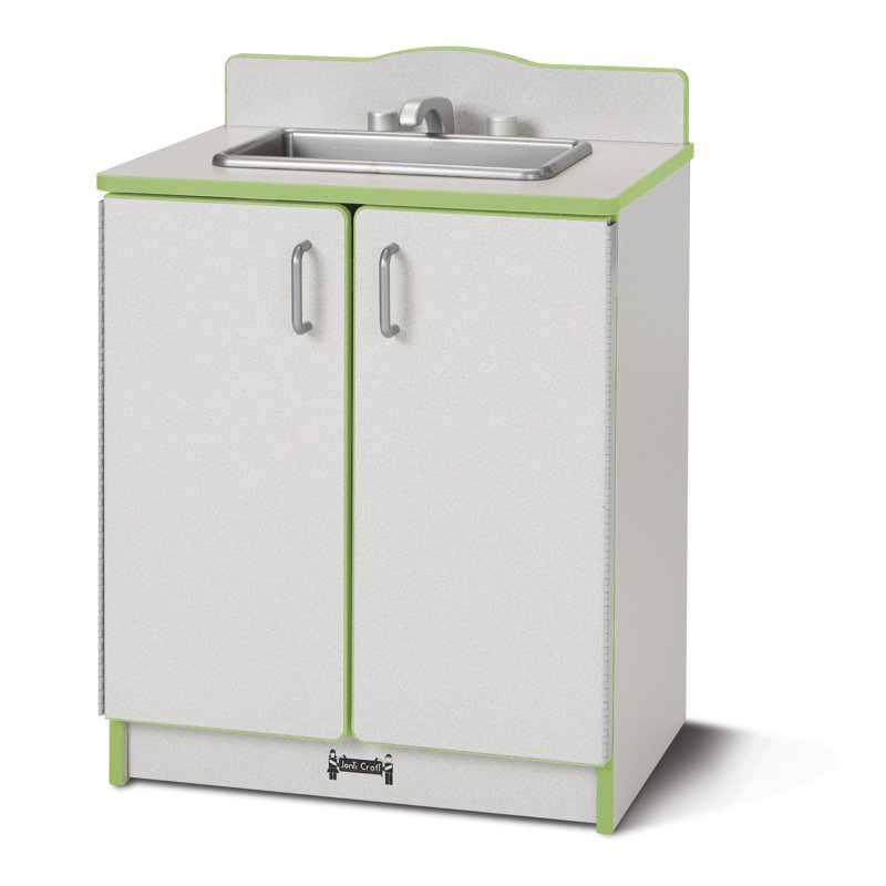Rainbow Accents Culinary Creations Kitchen Sink, Gray/Key Lime