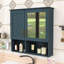 Armoire de salle de bain murale avec tablettes réglables, porte à fermeture en douceur et miroir haute définition-1755929491