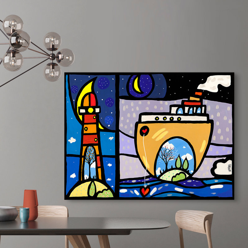 Inside And New Ark by Wallas - Wrapped Canvas Art Prints, 50cm H x 70cm W x 4cm D