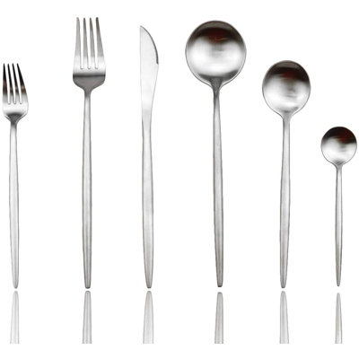 Orren Ellis Merrit Stainless Steel Flatware Set - Service for 4