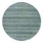 Tapis oriental rond bleu noué à la main 10 pi x 10 pi, motif Kohinoor Herat, motif géométrique répétitif à petits losanges, laine douce, ton sur ton