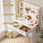 Makeup Vanity Desk, Adjustable Lights, Power Outlet and Mirror-699418151-686741647