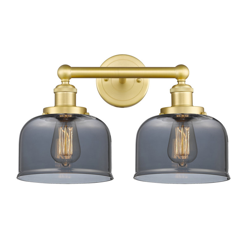 Arlester 2 - Light Dimmable Vanity Light, Plated Smoke, Satin Gold