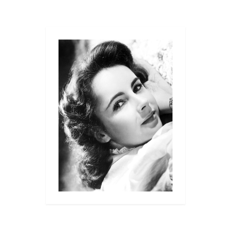 " Close-up Of Elizabeth Taylor ", 10" H x 8" W