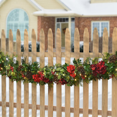 Guirlande de valse décorative avec lumières DEL 9 pi The Holiday Aisle®
