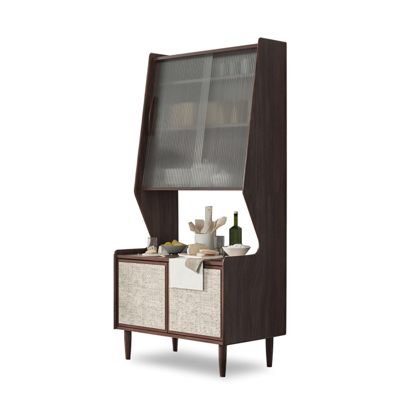 Armoire de rangement scandinave, Noyer