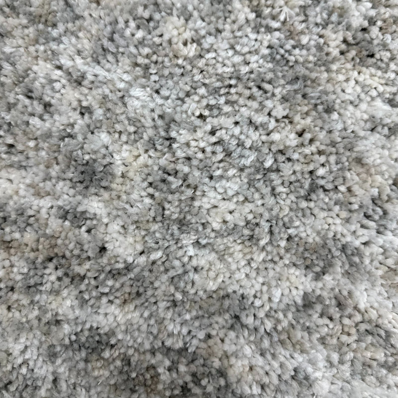 Pouf en bois tissé à la main, Gris clair