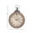 Maubara Metal Pocket Watch Style Decorative Gray Wall Clock with Rope Accent