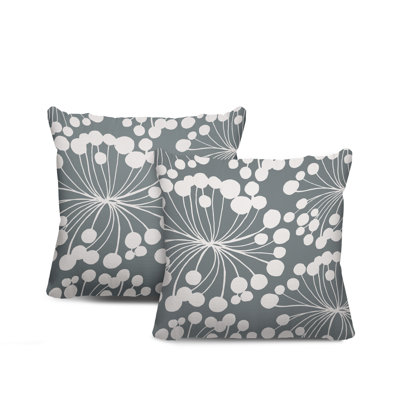 Housse et insert de coussin décoratif intérieur / extérieur en mélange de polyester