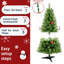 Arbre de Noël artificiel 4 pi avec base, 100 lumières DEL blanc chaud