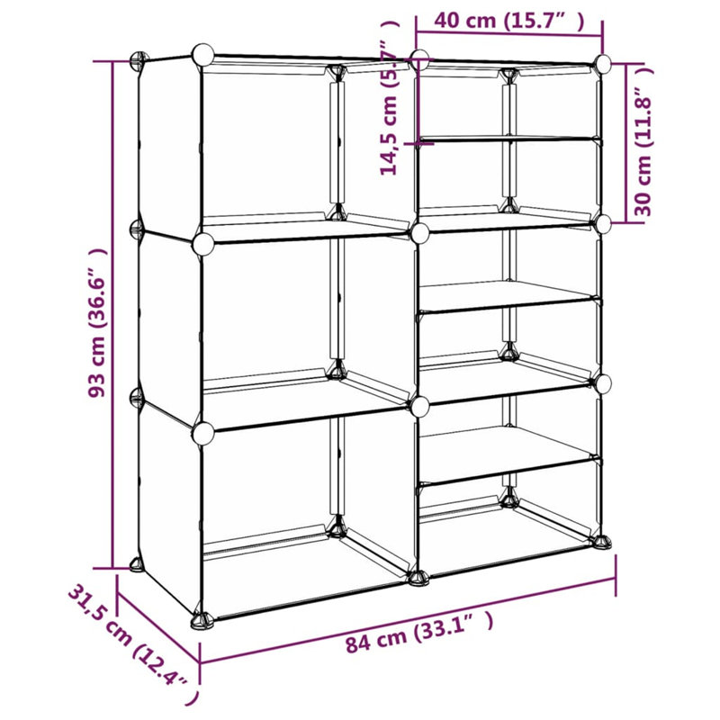18 Pair Shoe Storage Box