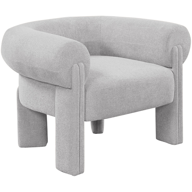 Fauteuil de 36 po Stefano, Tissu gris
