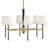 Saunders 6-Light Shaded Mid-Century Modern Chandelier