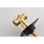 Valve de contrôle de volume de douche 3/4 po. Poignée en laiton réglable. Rouille. Noir mat. Fixation sans soudure. Poignée de rouille et de corrosion de 3,4 po x 2,21 po, 1,79 lb. Installation simple. 3,4 po x 2,21 po, 1,79 lb