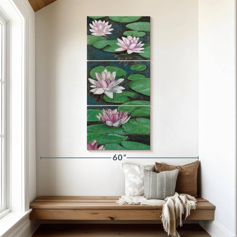 Tranquil Lilies II, 52" H x 24" W