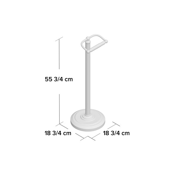 Gatco Bathroom Essentials Chrome Freestanding Spring-loaded Toilet