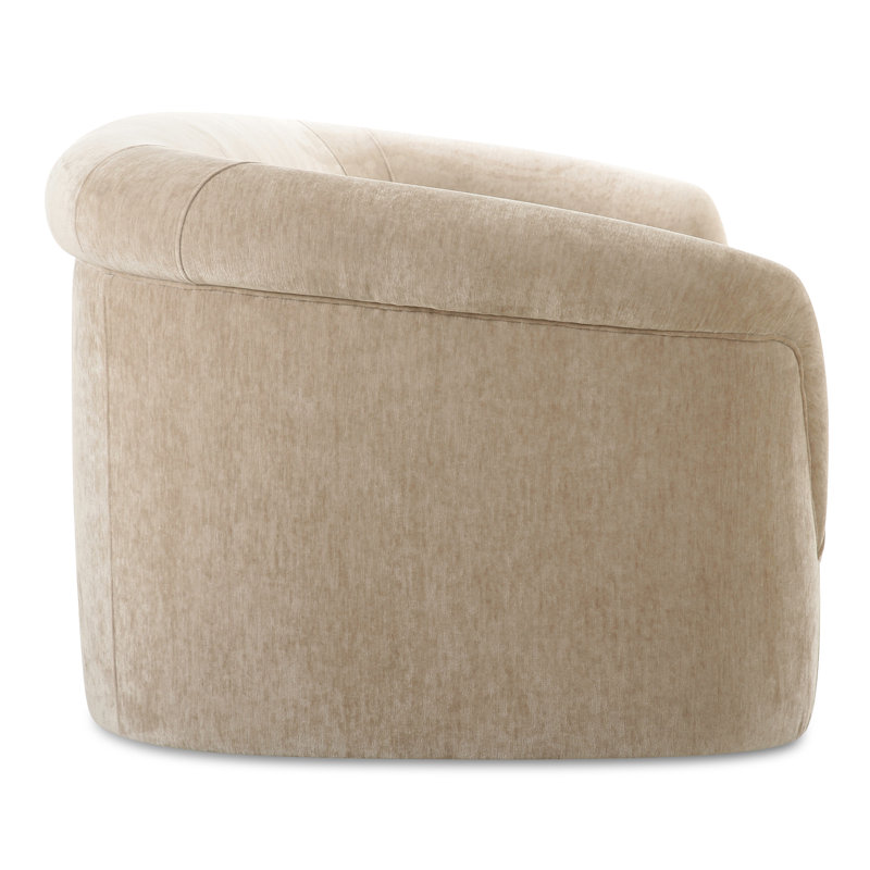 Arthur 109'' Velvet Upholstered Sofa, Beige