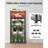 Folding Storage Shelf with Wheels 5-Tier Metal Shelving Unit Black