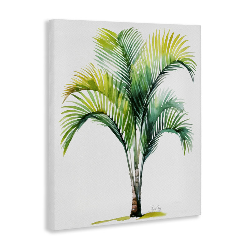 Toile de palmier bord de mer, conception par Shelly Craig, H 30 po x l 24 po