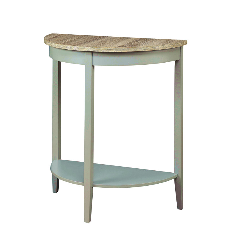 Natural Oak & Gray Finish Console Table, Oak, Gray