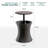 Artem Cool Bar Outdoor Patio Furniture and Side Table with 7.5 Gallon Beer and Wine Cooler Pop-up Cocktail Table 2in 1 Combo-1295984428
