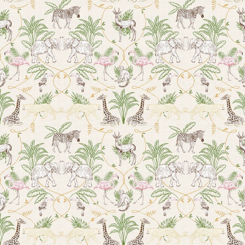 10m x 52cm Matte Wallpaper Roll, Natural