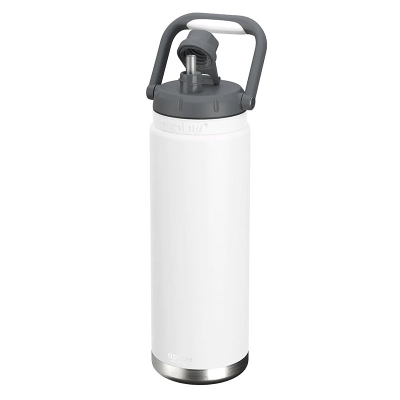 Asobu Canyon 50 oz. Bouteille d'eau isolée en acier inoxydable, Blanc