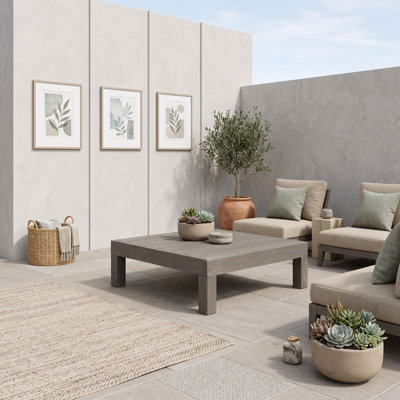 Square Wood Outdoor Coffee Table