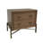 Kirk 2 Drawer Nightstand with USB & Metal Base