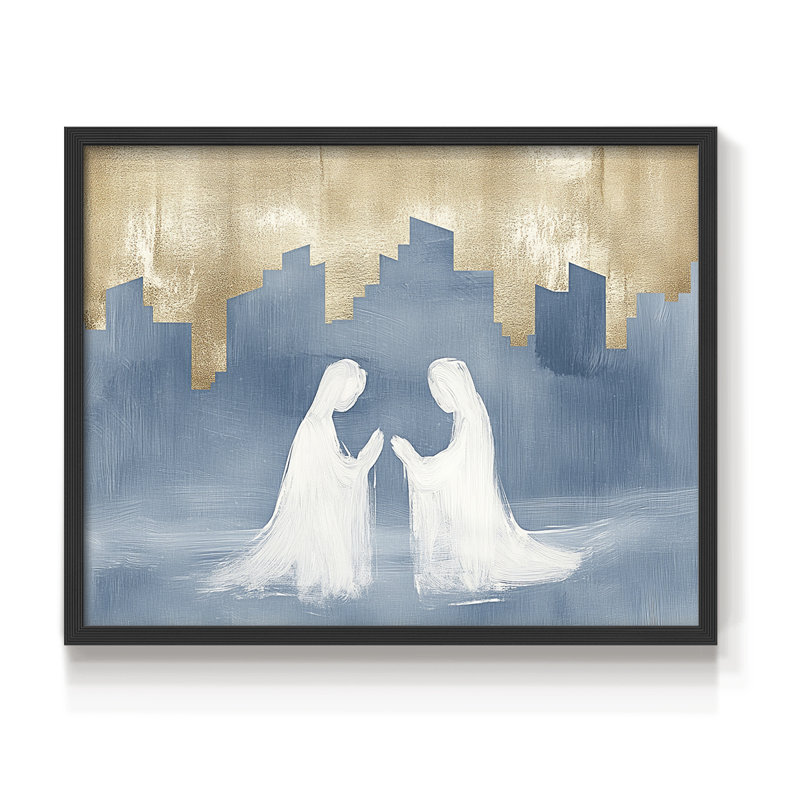 «Chirstmas Art» -XXCIX -Impression encadrée - réversible, H 16 po x l 20 po, Noir, noir, noir, noir