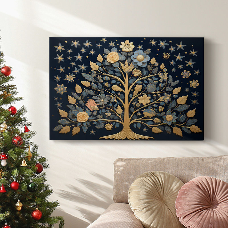 Christmas Holiday Arts - Toile tendue avec châssis, H 18 po x l 27 po