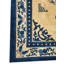 1920s Beige Medallion Antique Chinese Peking Rug Handknotted Wool Carpet 6'0" x 8'7" Area Rug
