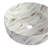 Ceramic Round Above Counter Bathroom Sink Art Basin, White Background With Golden Lines-703342958
