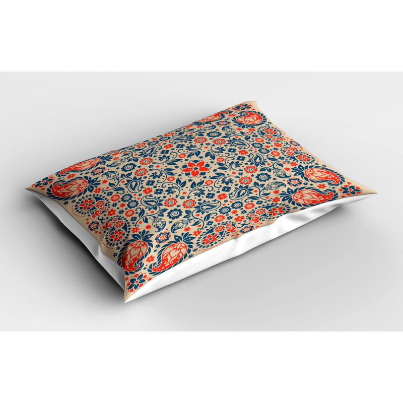 Polyester Floral Sham Set, Queen