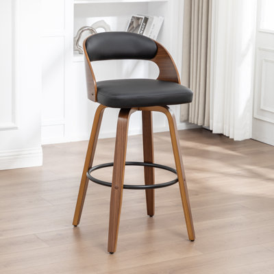 Tabouret de bar et de comptoir pivotant en cuir végétalien Drees