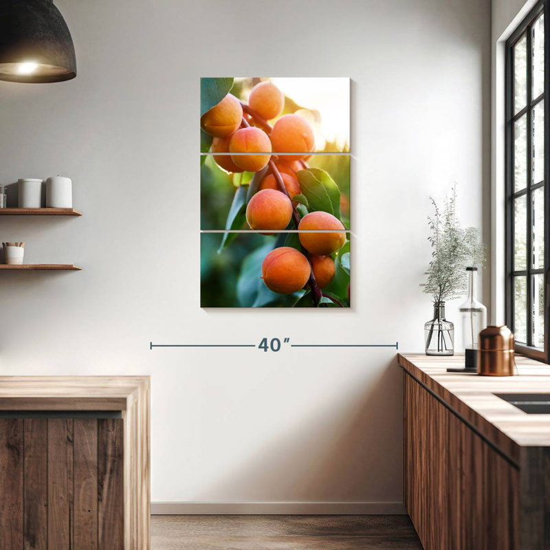 Yarlin Apricots On A Branch, 38" H x 24" W