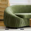 92,13 pouces - Design moderne incurvé à 4 places avec canapé non rembourré