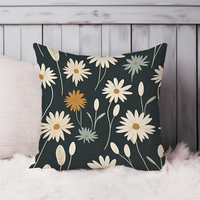 Animals William Morris Birds Damask Pattern I Cottage, 18"H x 18"W, Floral Daisy Pattern XV Cottage & Cottagecore