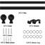 Adjustable Plain Metal Ball Curtain Rod-1875325935-1875325937