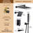 Rainfall Symphony 4-Function 12inch Dual Shower Head Pressure-Balanced Shower System with Bathtub Spout-123430859