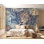 Murale léopard, feuilles tropicales, faune exotique, nature-910523259